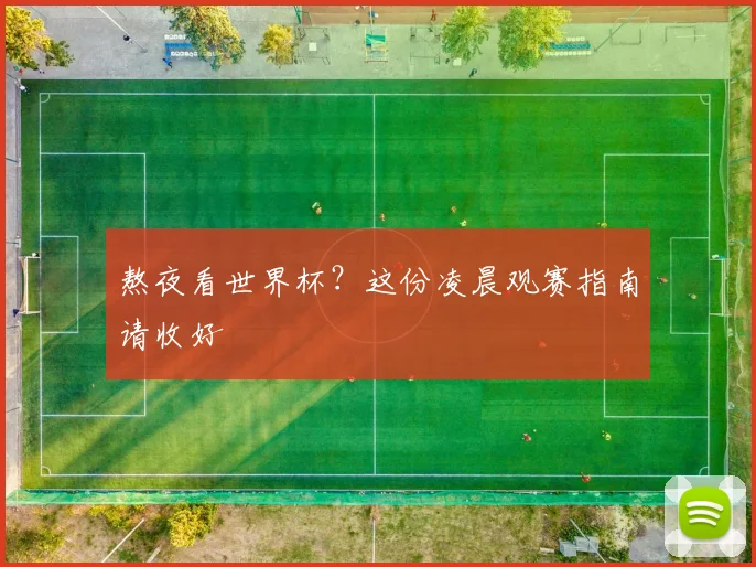 熬夜看世界杯?这份凌晨观赛指南请收好